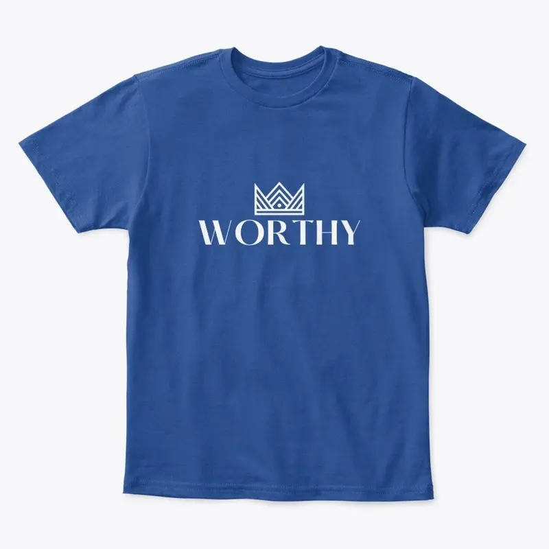 Worthy Kid's Tee White Text