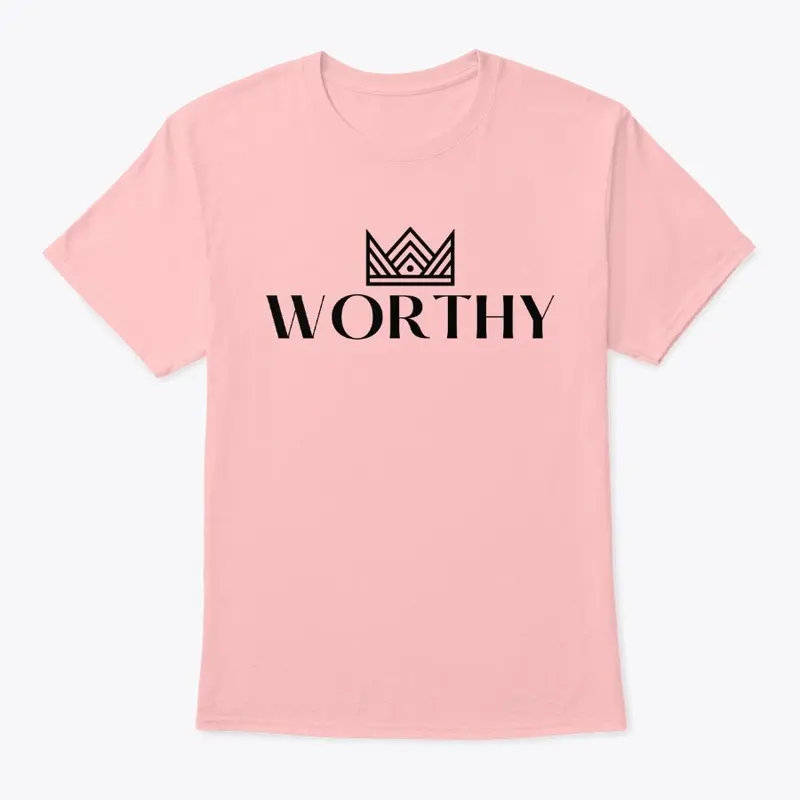 Adult Worthy Tee Black Text